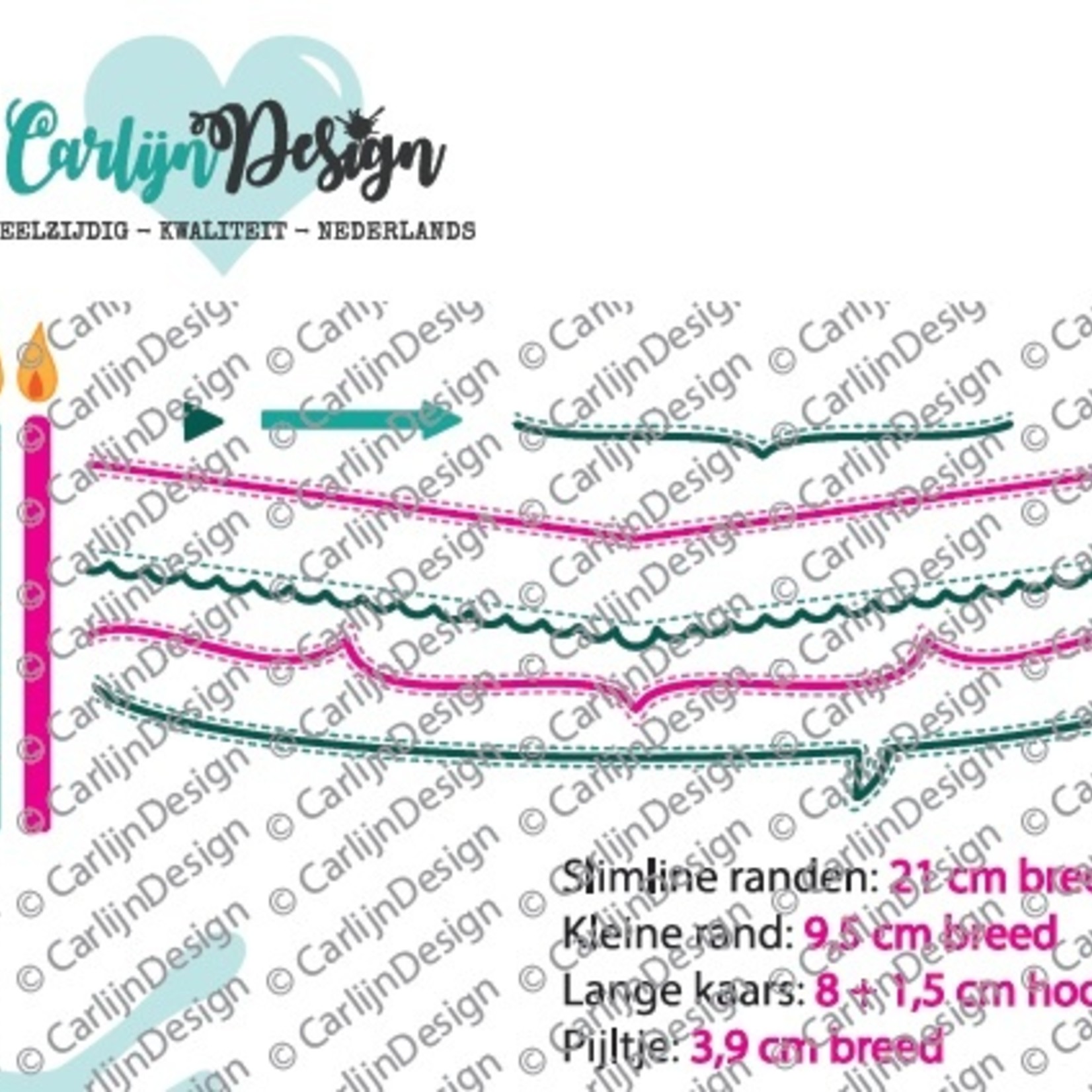 CarlijnDesign Snijmallen Slimline randen 2