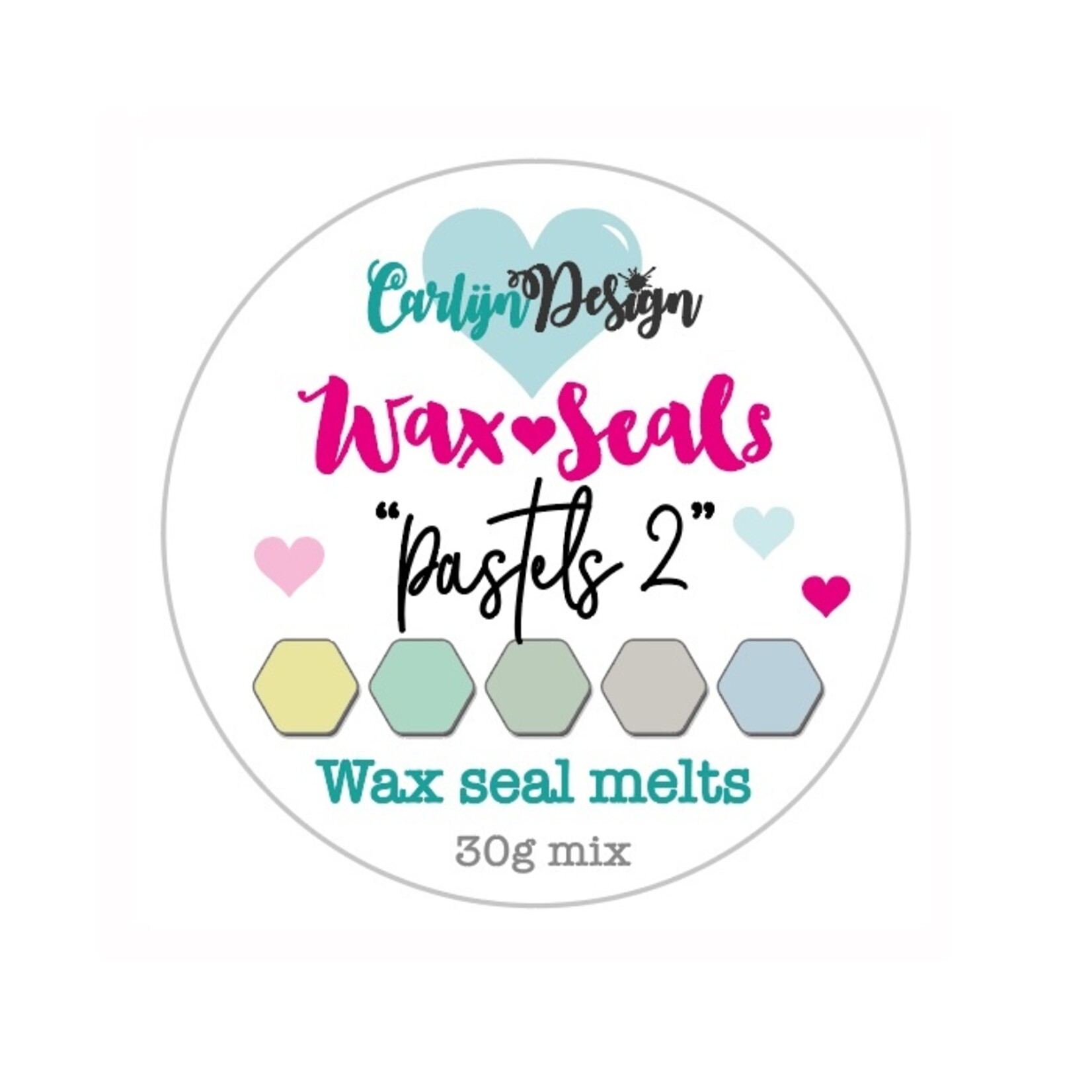 CarlijnDesign Waxzegel melts Pastels 2