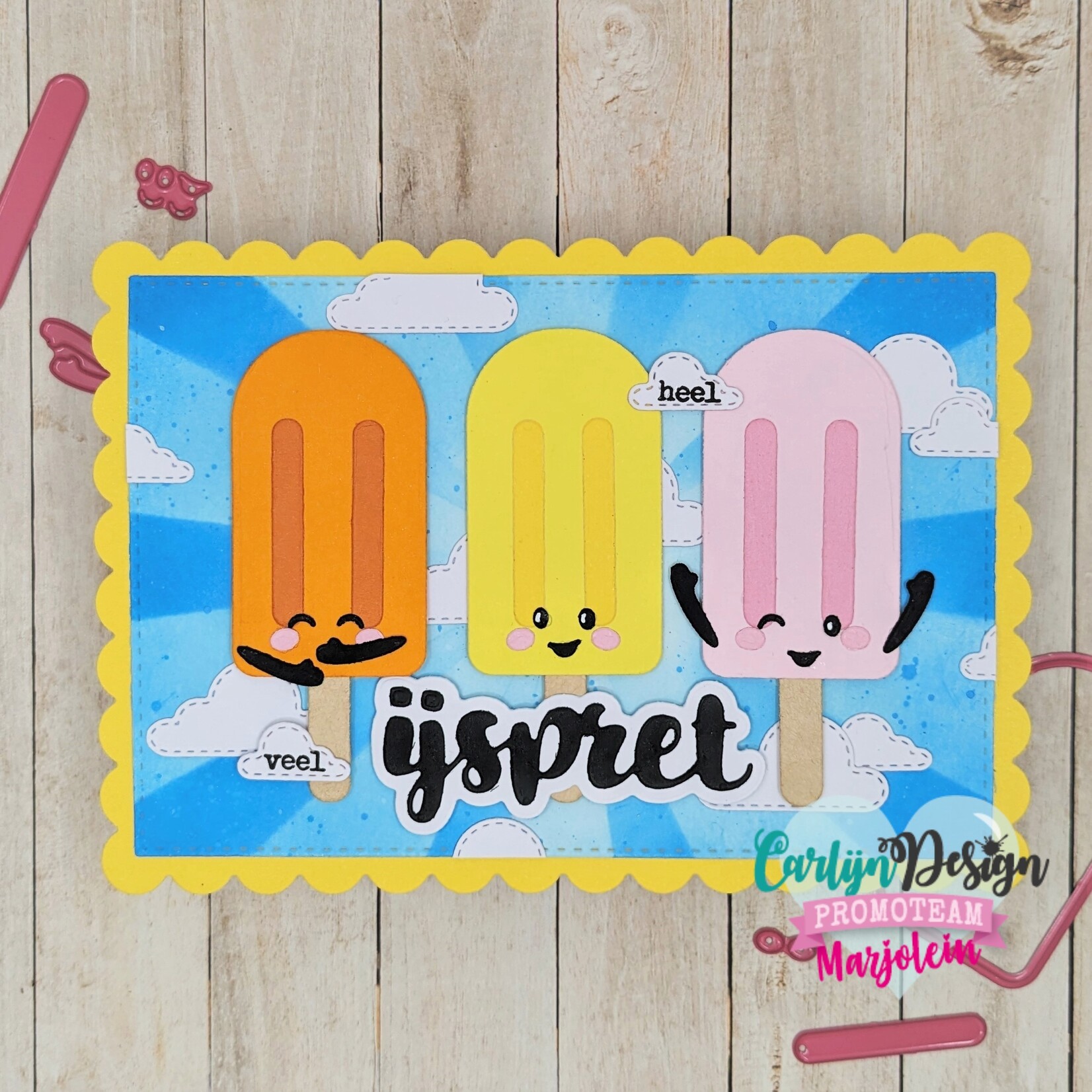 CarlijnDesign Snijmallen Popsicle Smiles – door Jocelijne Design