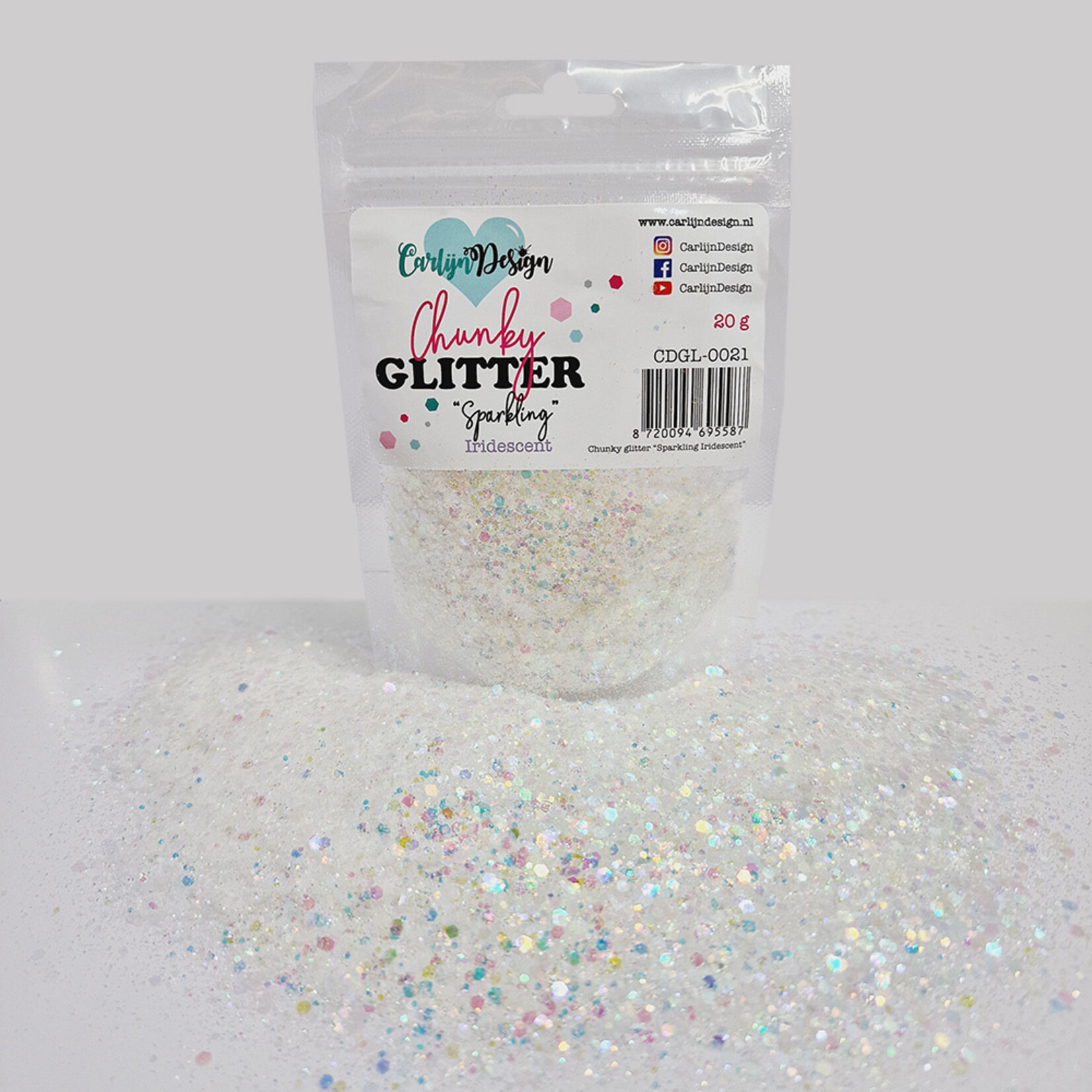 CarlijnDesign Chunky glitter Sparkling Iridescent