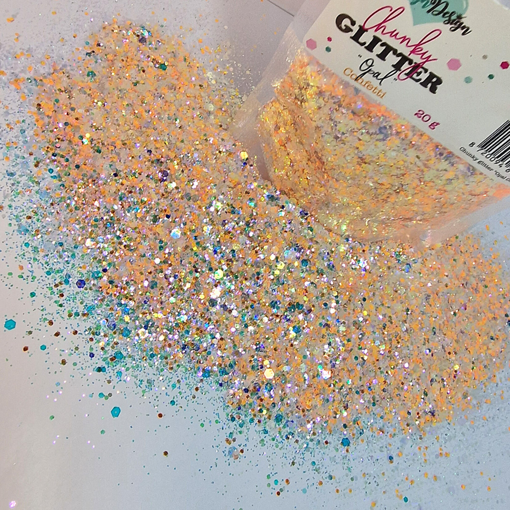 CarlijnDesign Chunky glitter Opal Confetti