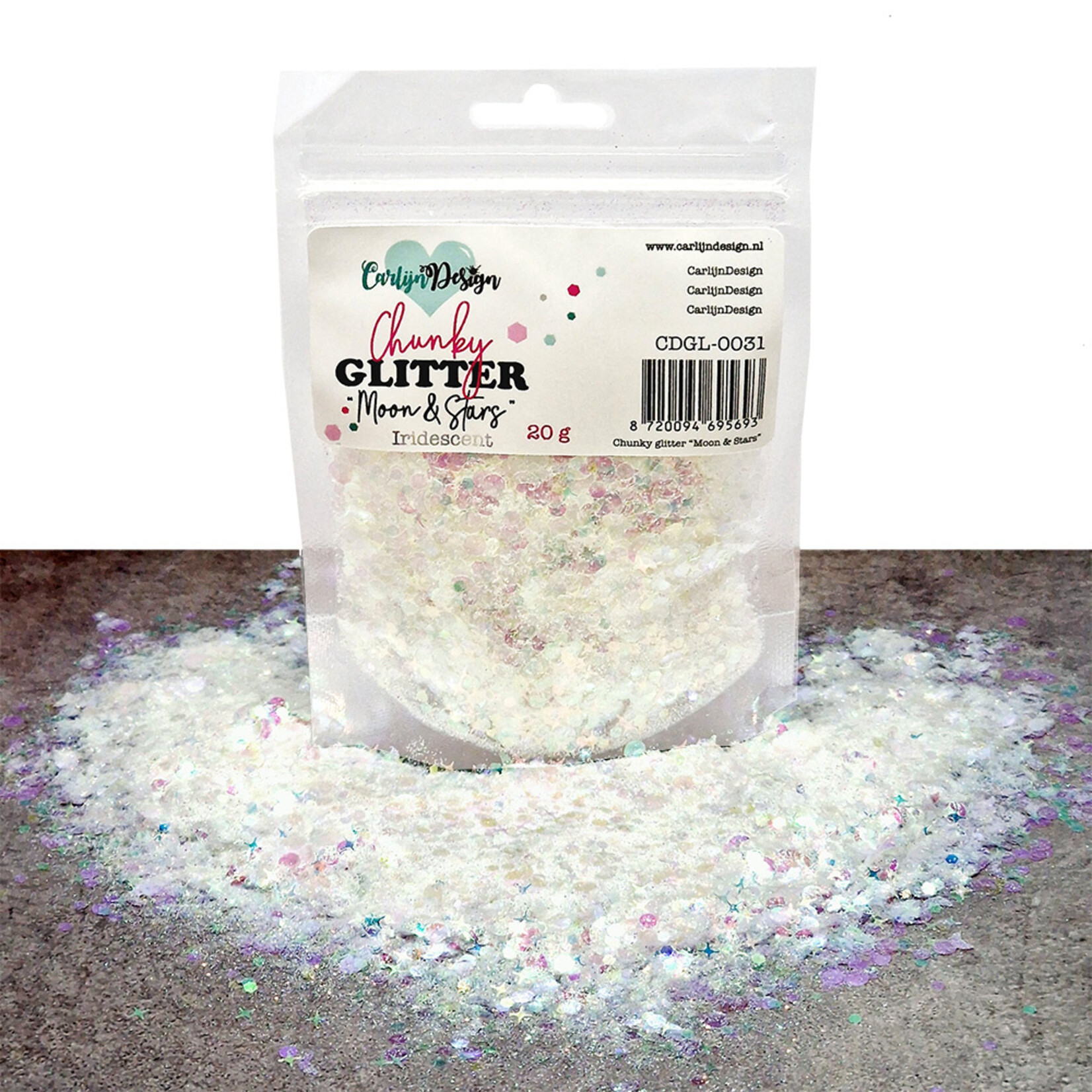 CarlijnDesign Chunky glitter COMBO PACK 5 Winter 2 6x