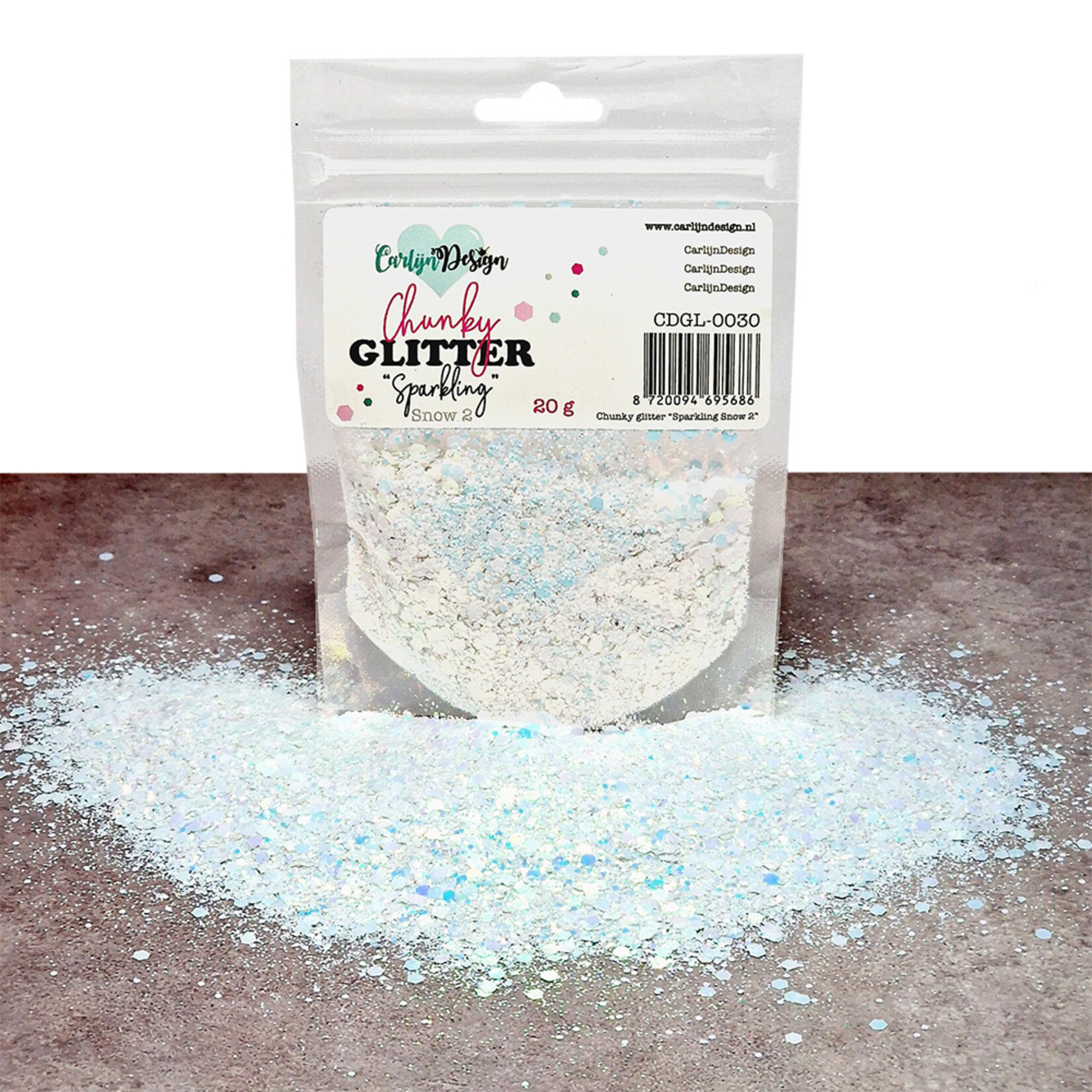 CarlijnDesign Chunky glitter COMBO PACK 5 Winter 2 6x