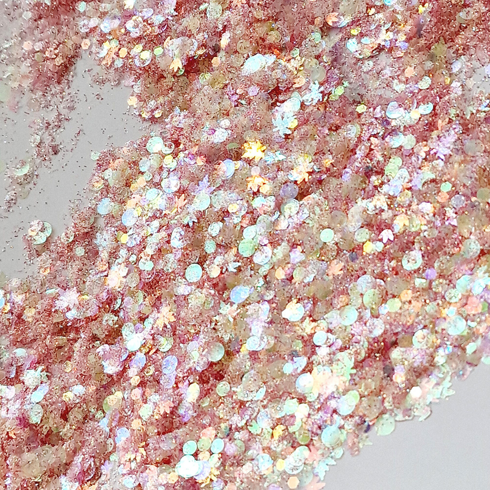 CarlijnDesign Chunky glitter Spring Leaves Iridescent