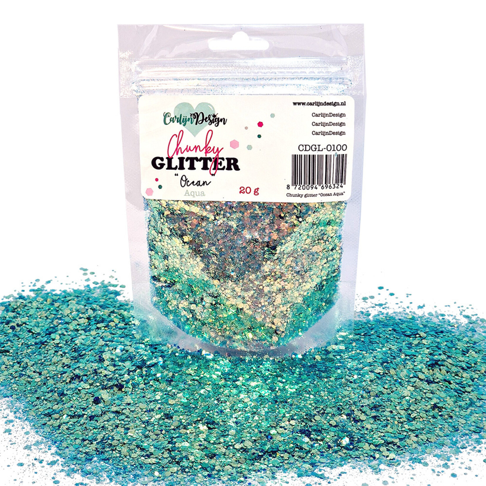 CarlijnDesign Chunky glitter COMBO PACK 15 Ocean 6x