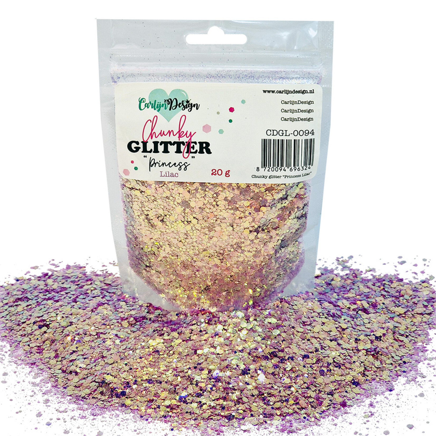 CarlijnDesign Chunky glitter COMBO PACK 14 Princess 6x