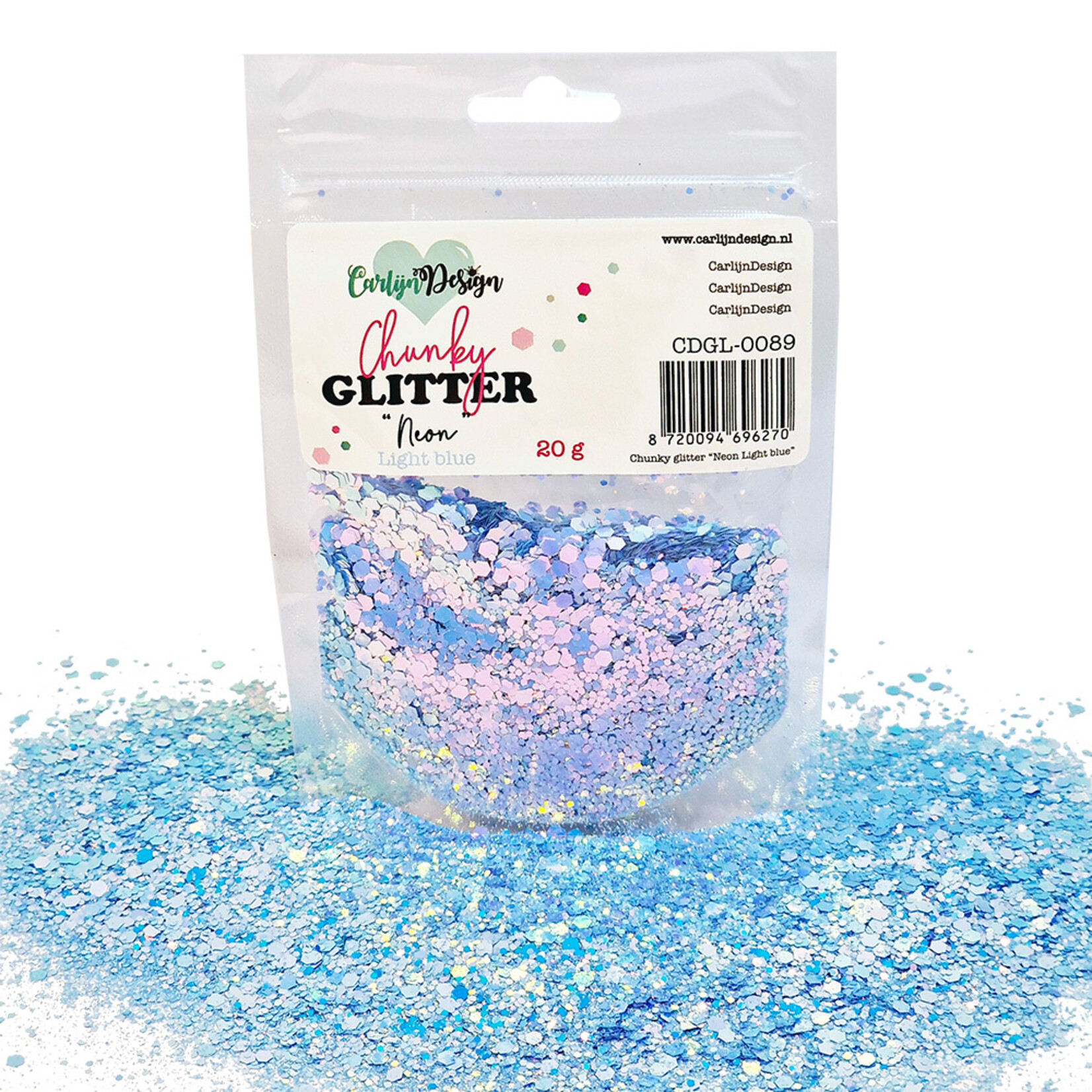 CarlijnDesign Chunky glitter COMBO PACK 13 Neons 8x