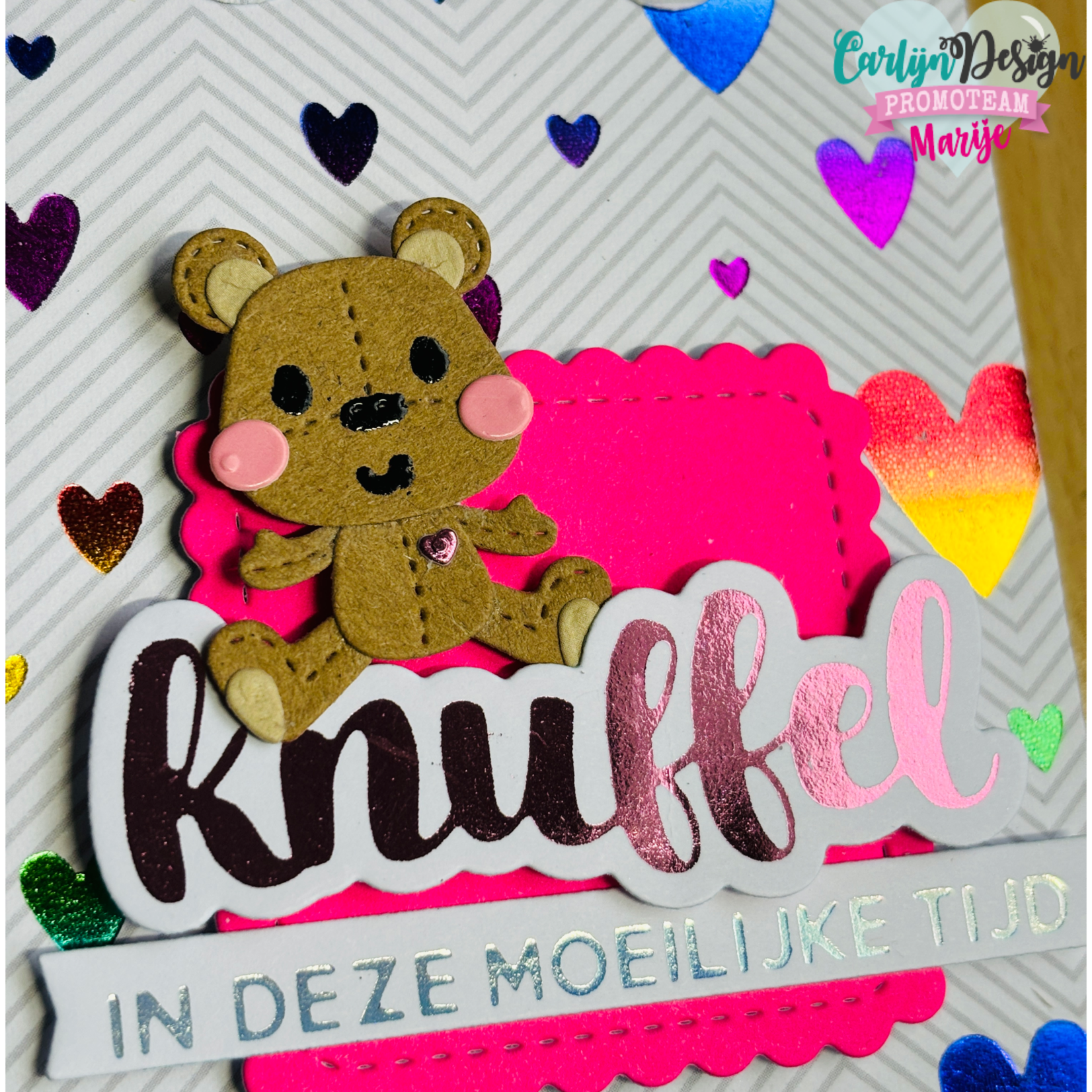 CarlijnDesign Hot foil sterkte knuffel