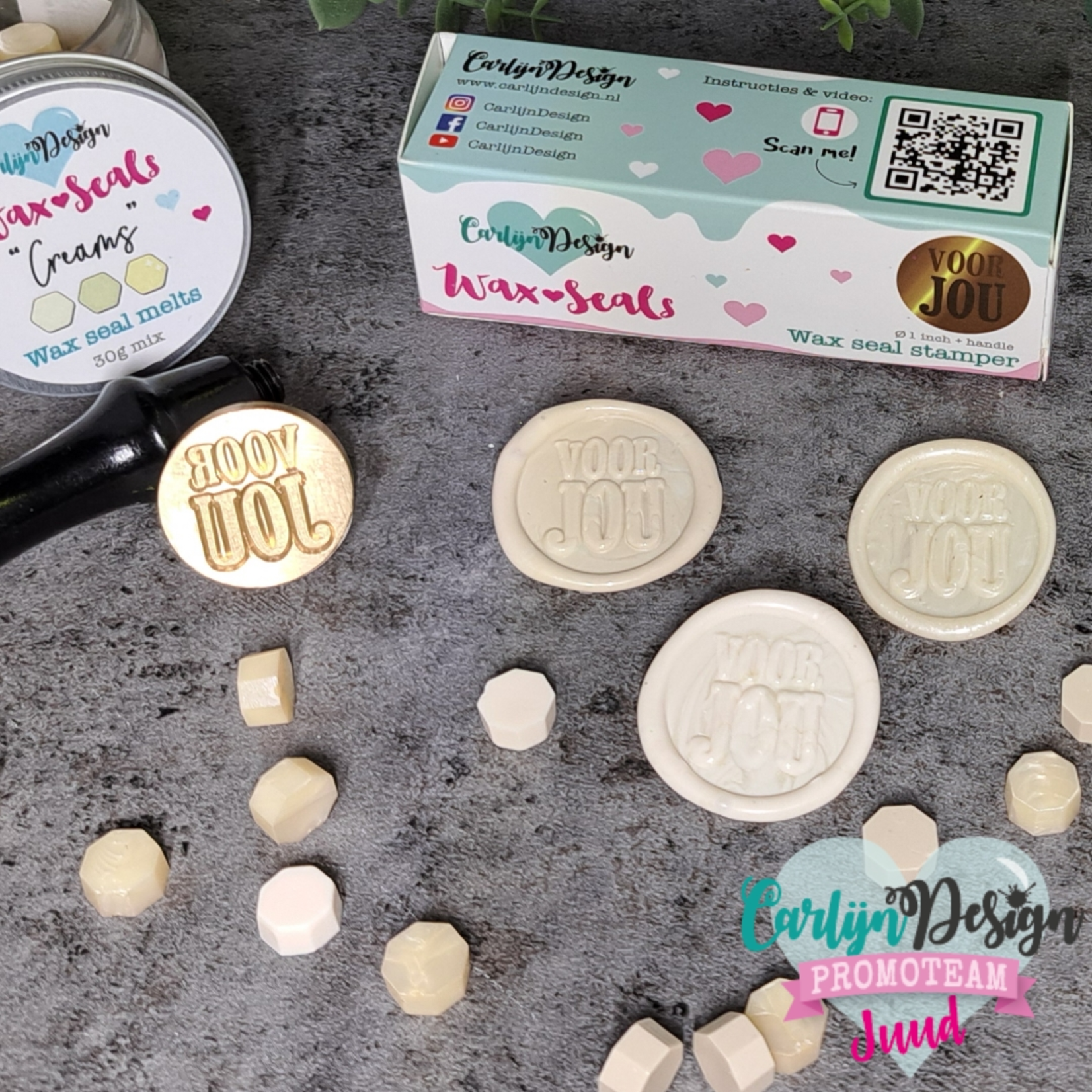 CarlijnDesign Waxzegel melts Creams