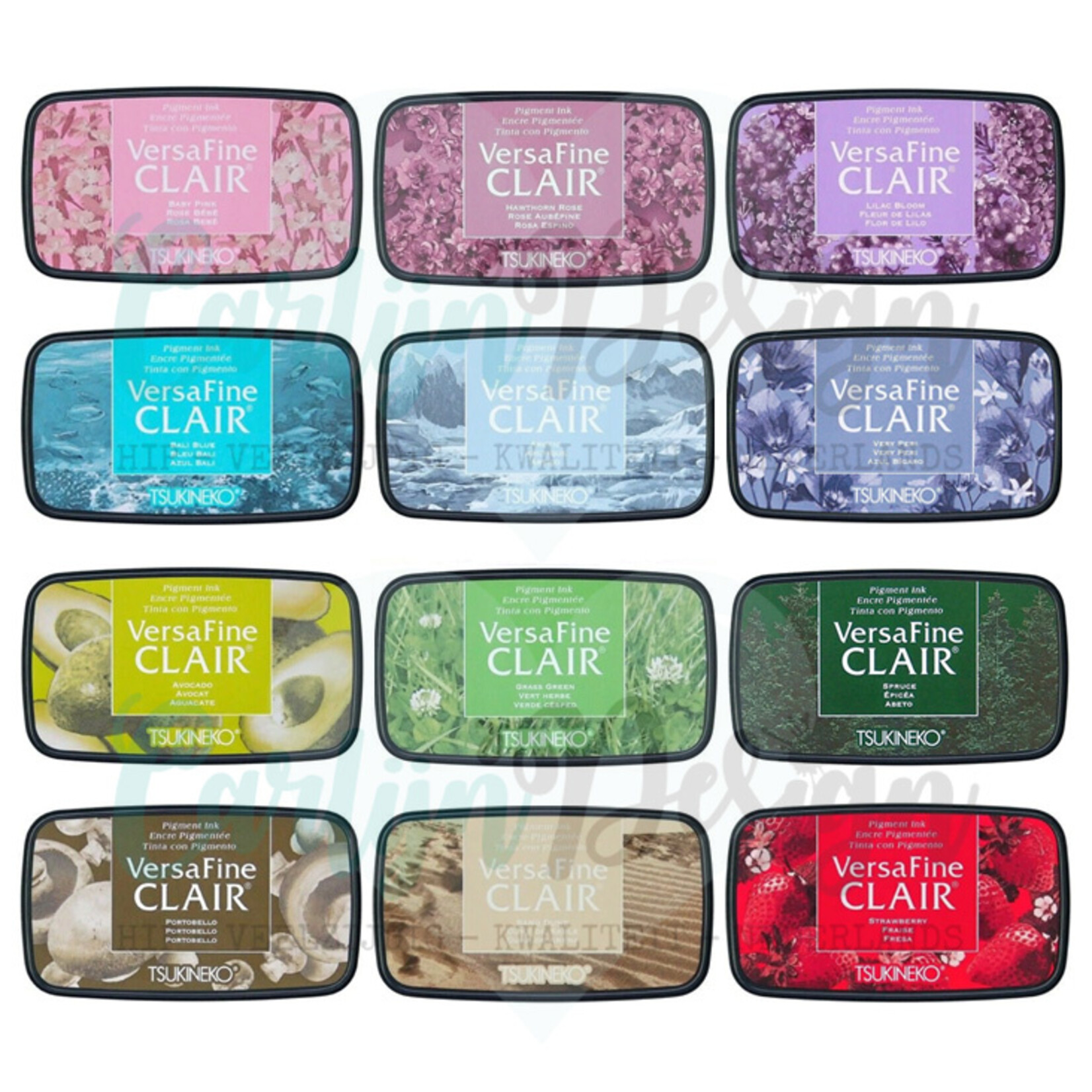 Versafine Clair inktpads - set met 12 nieuwe kleuren!