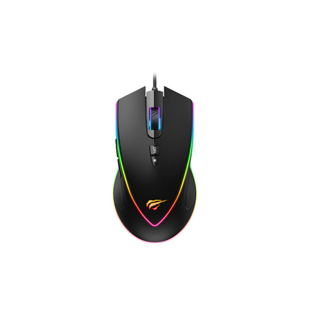 Havit MS1017 Souris Gaming - 6400 DPI - RGB - Noir