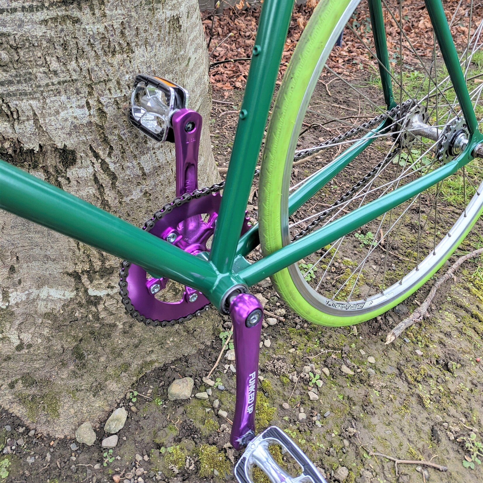 Frontline Frontline Bikes Men's Fixie Bicycle - green