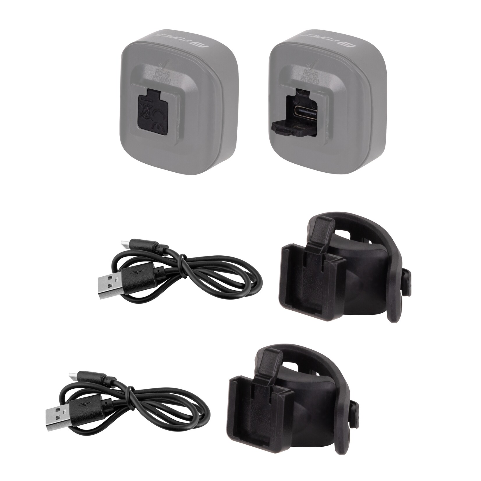 Force Force Cob Bike Light Set - rechargeable