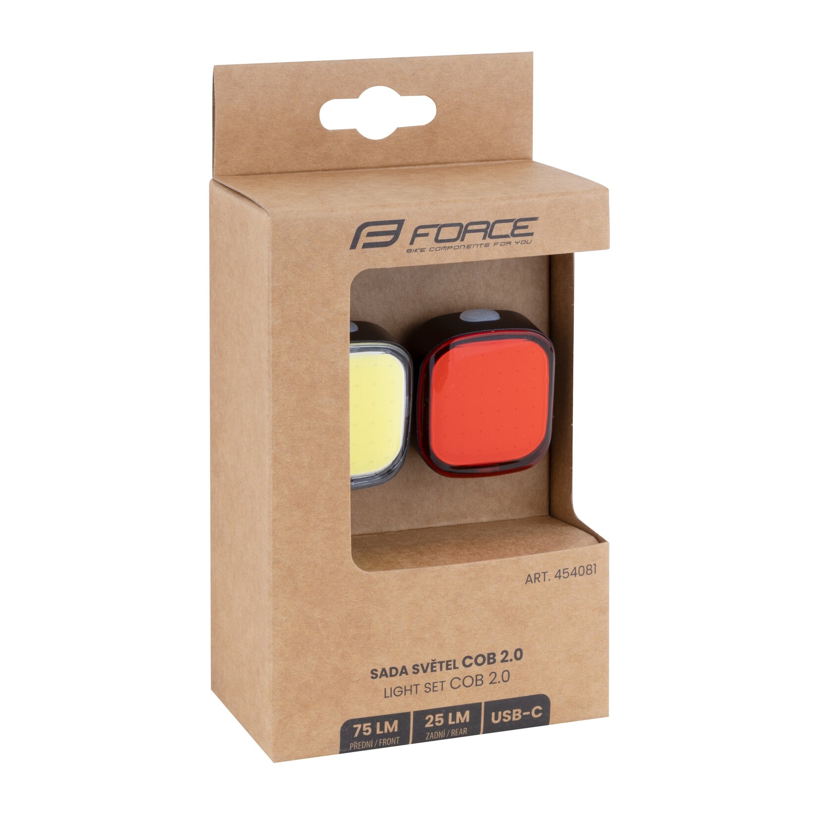 Force Force Cob Bike Light Set - rechargeable