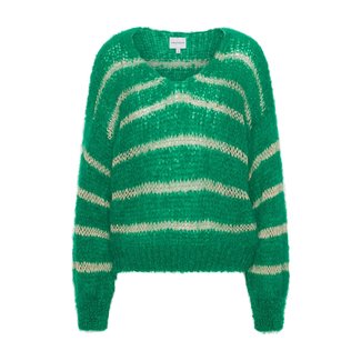 American Dreams KATIE LS KNIT EMERALD GREEN W/GOLD