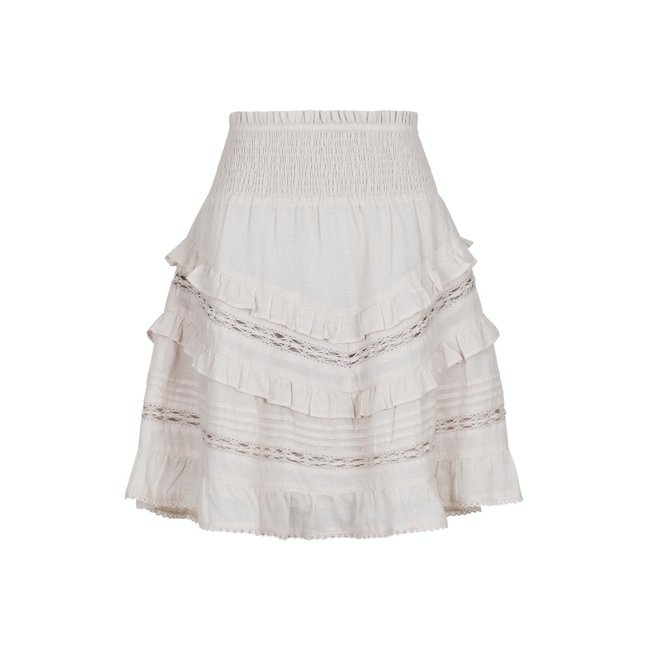 Neo Noir Donna S Voile Skirt Ivory