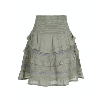 Neo Noir Donna S Voile Skirt Smoke Green