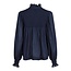 Neo Noir Jill S Voile Blouse Navy