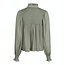 Neo Noir Jill S Voile Blouse Smoke Green