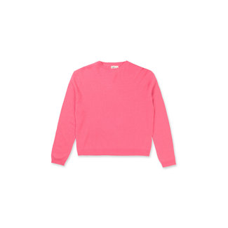 PEOPLE'S REPUBLIC OF CASHMERE WOMEN'S BOXY O-NECK KNIT SORBET