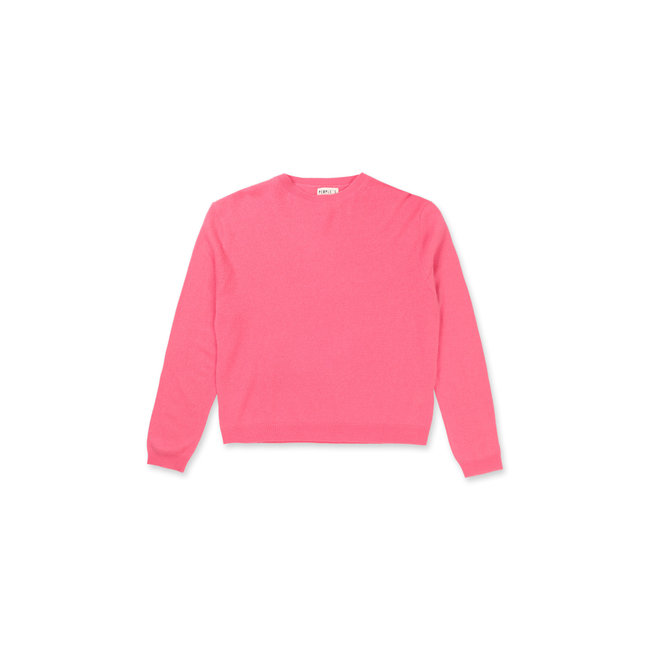 PEOPLE'S REPUBLIC OF CASHMERE WOMEN'S BOXY O-NECK KNIT SORBET