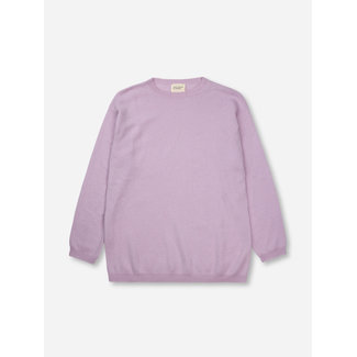 PEOPLE'S REPUBLIC OF CASHMERE WOMEN'S LENGTHY BOXY O-NECK LILAC