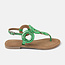 Lazamani LADIES SANDALS ROUNDS METALLIC GREEN