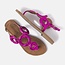 Lazamani LADIES SANDALS ROUNDS METALLIC FUXIA