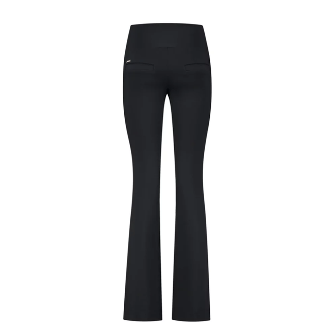 Deblon Sports CELINE FLARED TOPSTITCH LEGGINGS BLACK