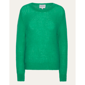 American Dreams ULLA MOHAIR O NECK PULLOVER KNIT EMERALD GREEN