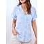 Bella Dahl TWO POCKET DOWN SHORT SLEEVE BLUE OASIS