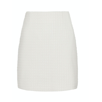 Neo Noir Helmine Check Boucle Skirt Off White