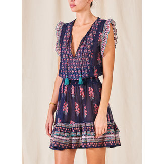 Mabe FLORI PRINT SUNDRESS INDIGO