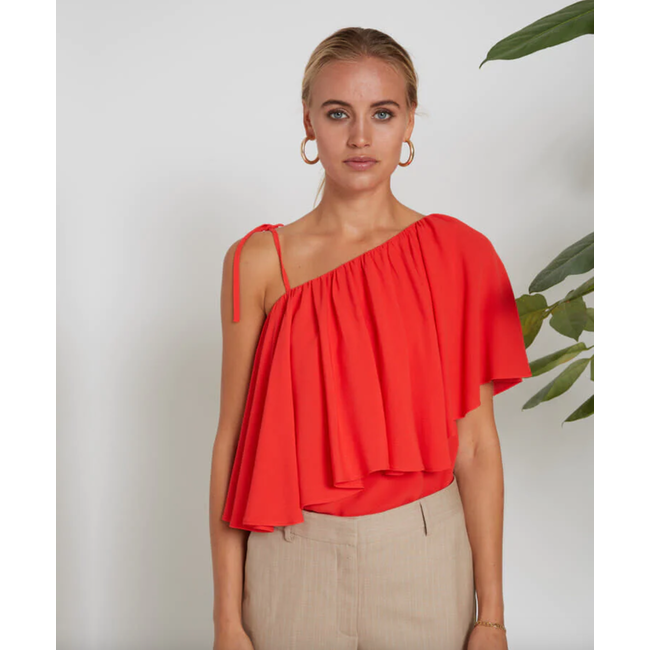 Bruuns Bazaar LILLI SANA BLOUSE FLAME