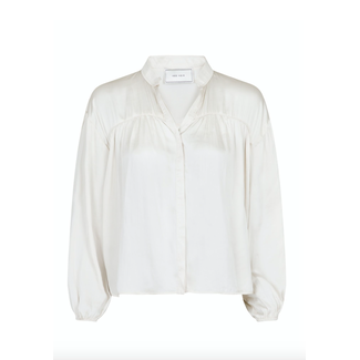 Neo Noir BINNET SATIN BLOUSE OFF WHITE