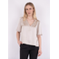 Neo Noir LARGO HEAVY SATEEN BLOUSE CHAMPAGNE