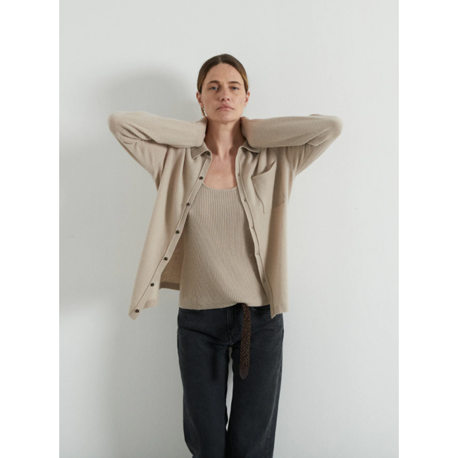 PEOPLE'S REPUBLIC OF CASHMERE BUTTON DOWN POLO TRENCH