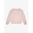 PEOPLE'S REPUBLIC OF CASHMERE BOXY V-NECK LIGHT PINK