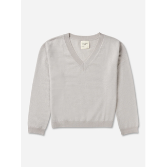 PEOPLE'S REPLUBIC OF CASHMERE BOXY V-NECK DUSTY GREY