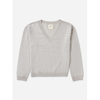 PEOPLE'S REPUBLIC OF CASHMERE BOXY V-NECK DUSTY GREY PEOPLE'S REPUBLIC OF CASHMERE BOXY V-NECK DUSTY GREY