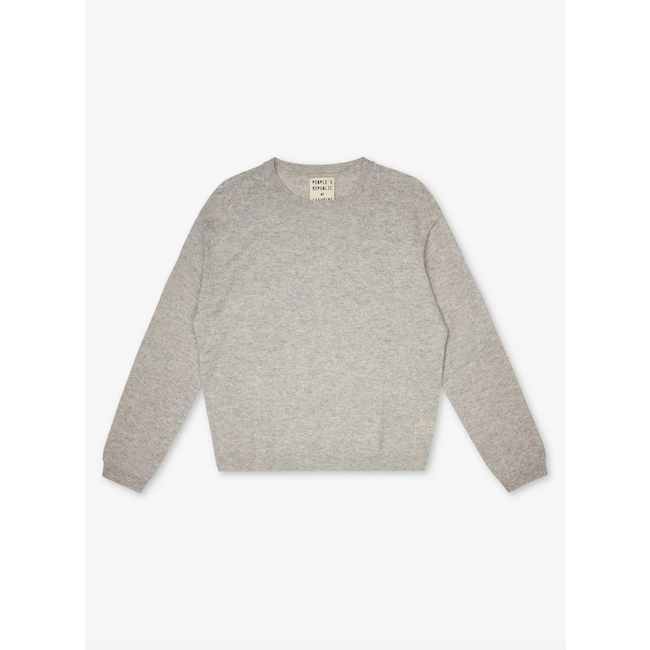 PEOPLE'S REPUBLIC OF CASHMERE BOXY O-NECK ASH GREY