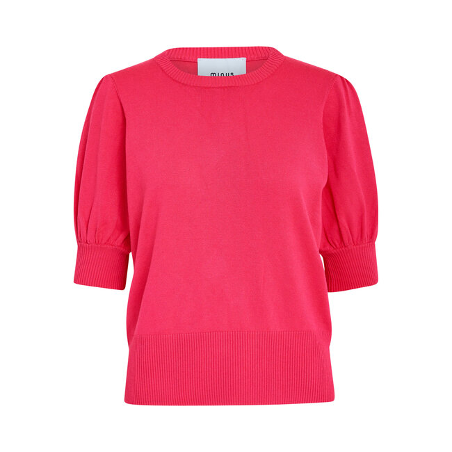 Minus LIVA KNIT TEE RASBERRY SORBET PINK