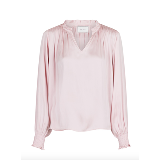 Neo Noir LUCIE SATIN BLOUSE POWDER