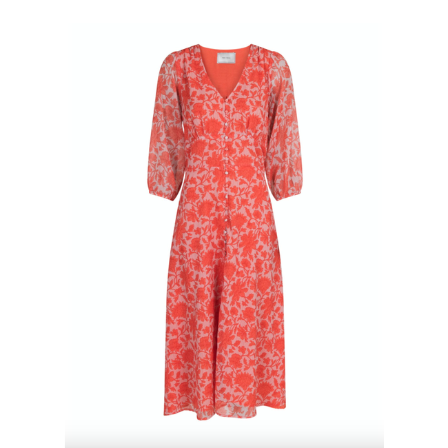 Neo Noir OLANA CITY FLOWER DRESS ORANGE