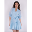 Neo Noir RIGITTA S VOILE DRESS LIGHT BLUE