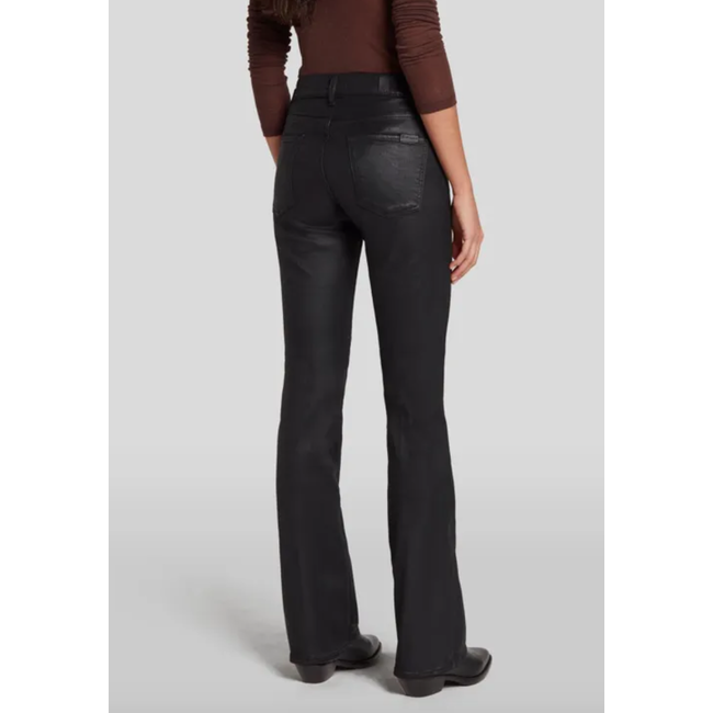 7 FOR ALL MANKIND BOOTCUT COATED BLACK