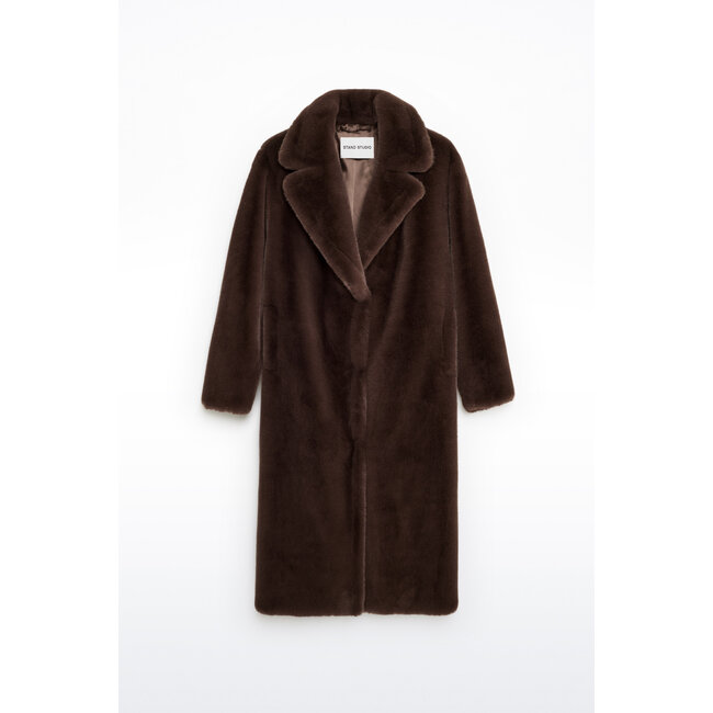 Stand Studio MARIA COAT EBONY BROWN