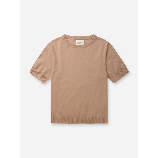 PEOPLE'S REPLUBIC OF CASHMERE WOMEN'S BLOUSE CAMEL