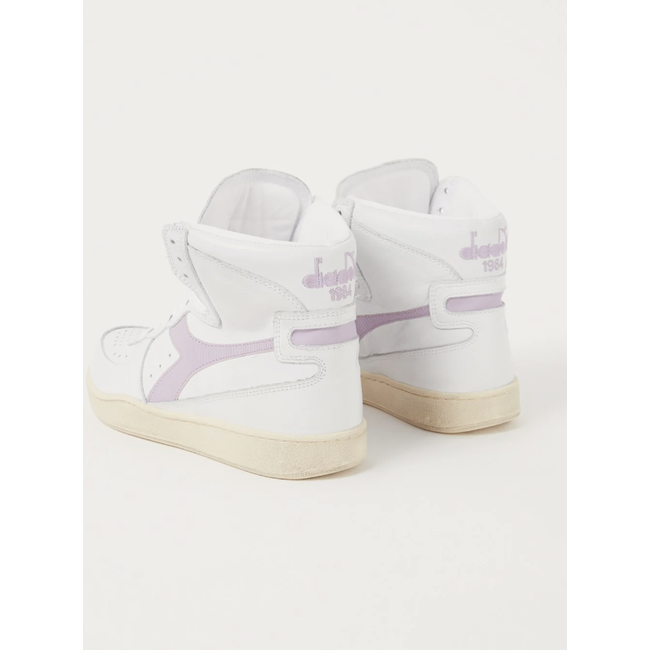 Diadora MI BASKET USED BIANCO/VIOLA LAVANDA FOSCHIA