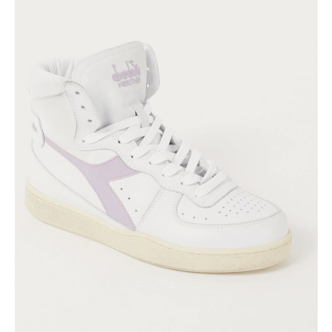 Diadora MI BASKET USED BIANCO/VIOLA LAVANDA FOSCHIA